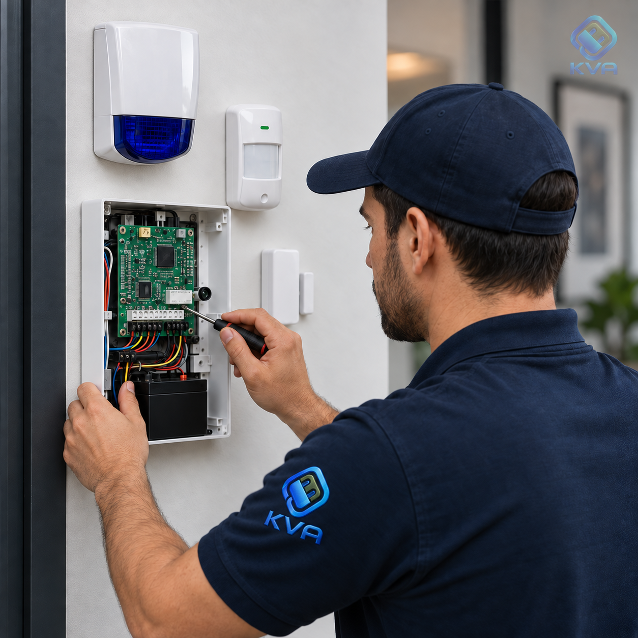 Panel de alarma y sensores